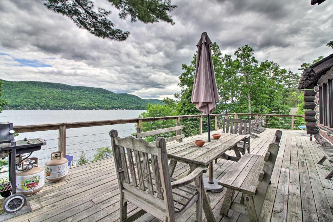 Waterfront Lake George Cabin Walk To Water Exterior foto